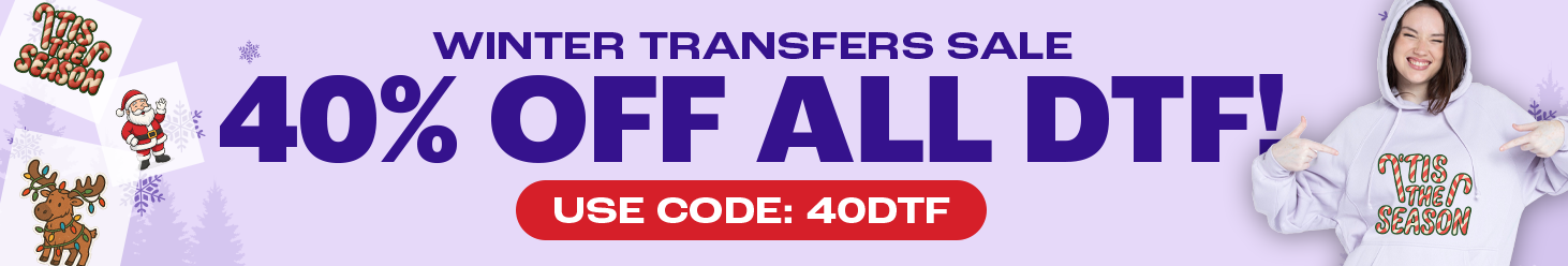 AllDayShirts DTF Transfers Banner