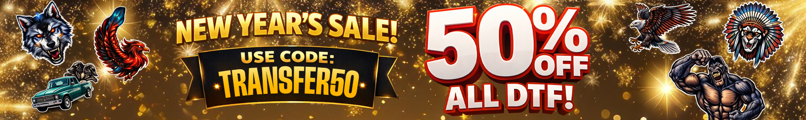 AllDayShirts UV Direct to Film Stickers