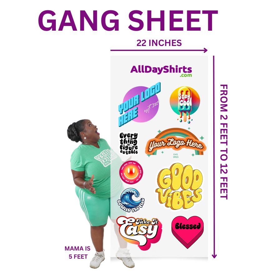 Alldayshirts Gang Sheet Dtf Transfer