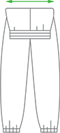 Seat Width measuring for Fleece Pants